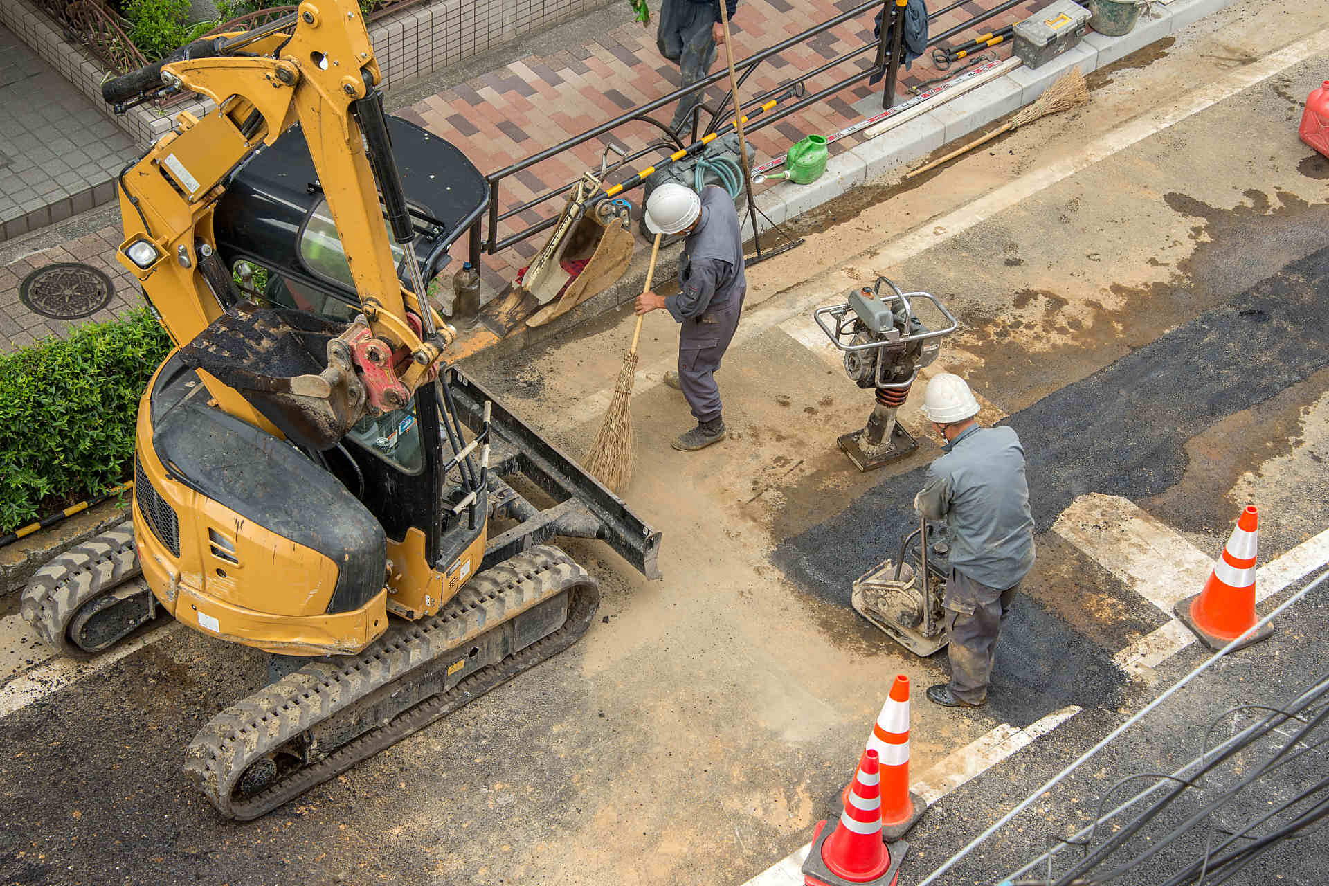 道路の補修工事のイメージ画像